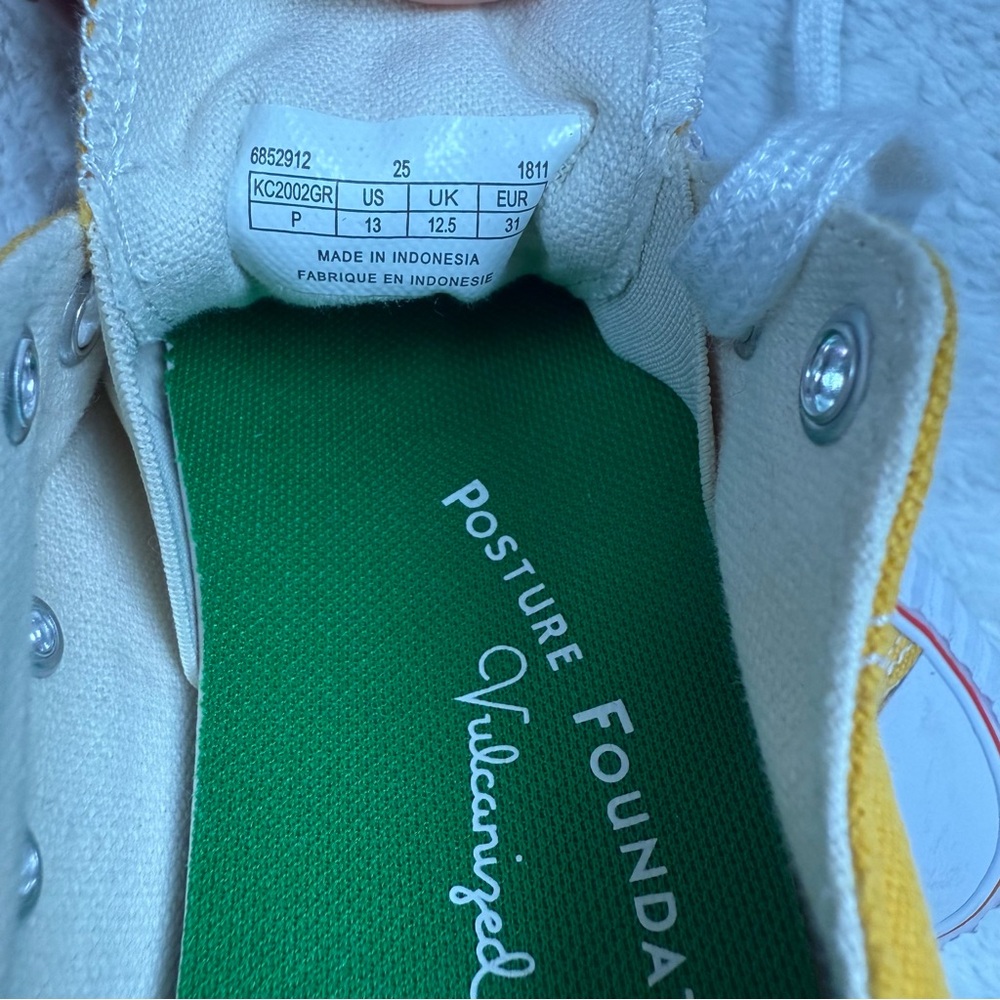 P.F. Flyers Kids Yellow and White Sneakers - Picture 5 of 5